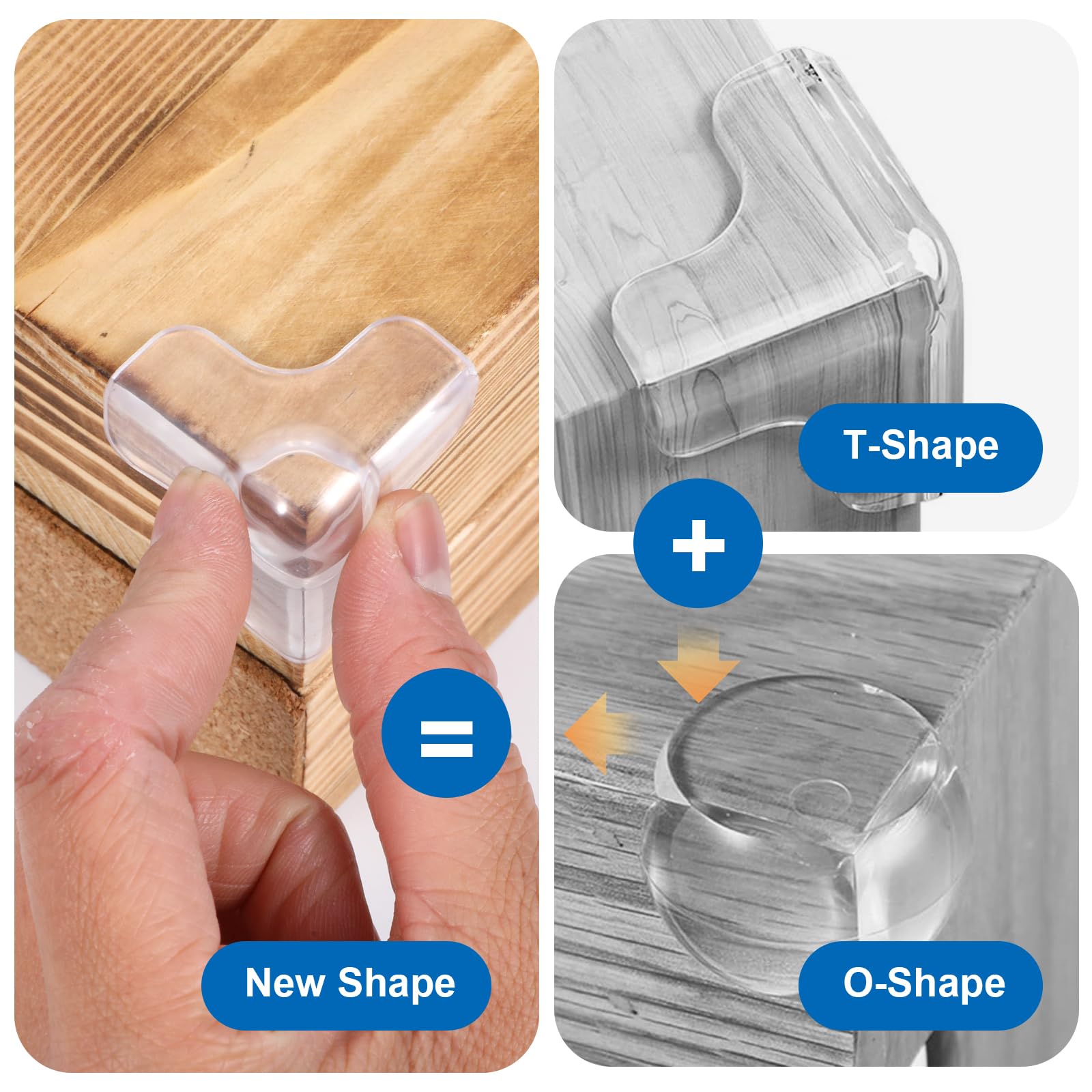 Neyauo transparent protector blends with decor while guarding table corners.