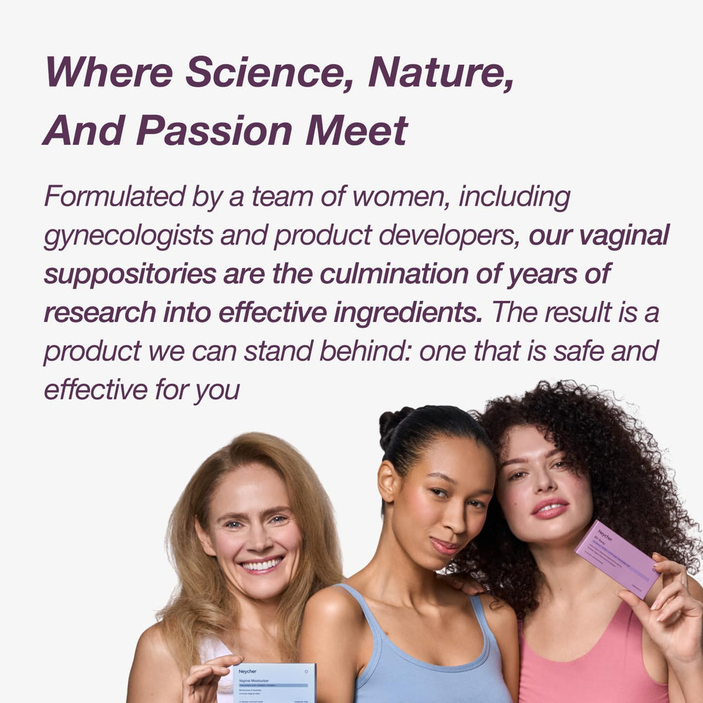 Neycher natural ingredients label communicates clean, safe formulation.