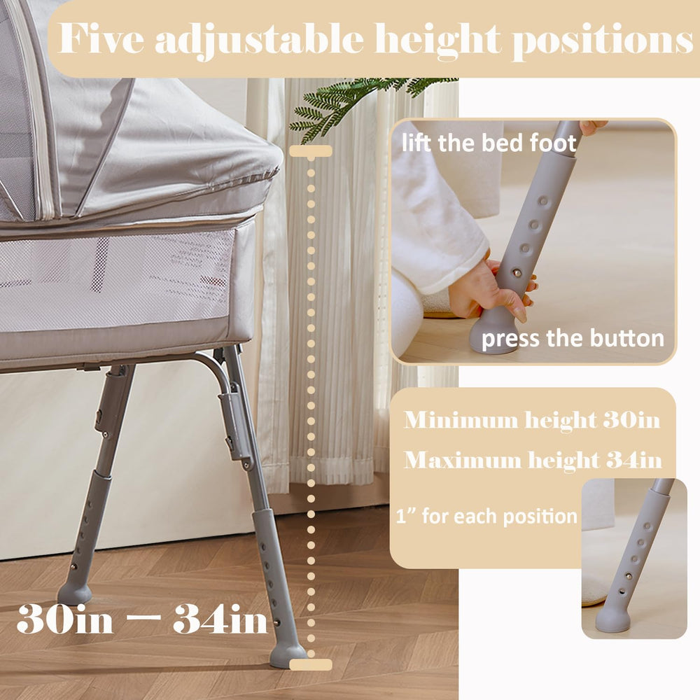 Nezmdi bassinet mosquito net keeps bugs out while maintaining airflow