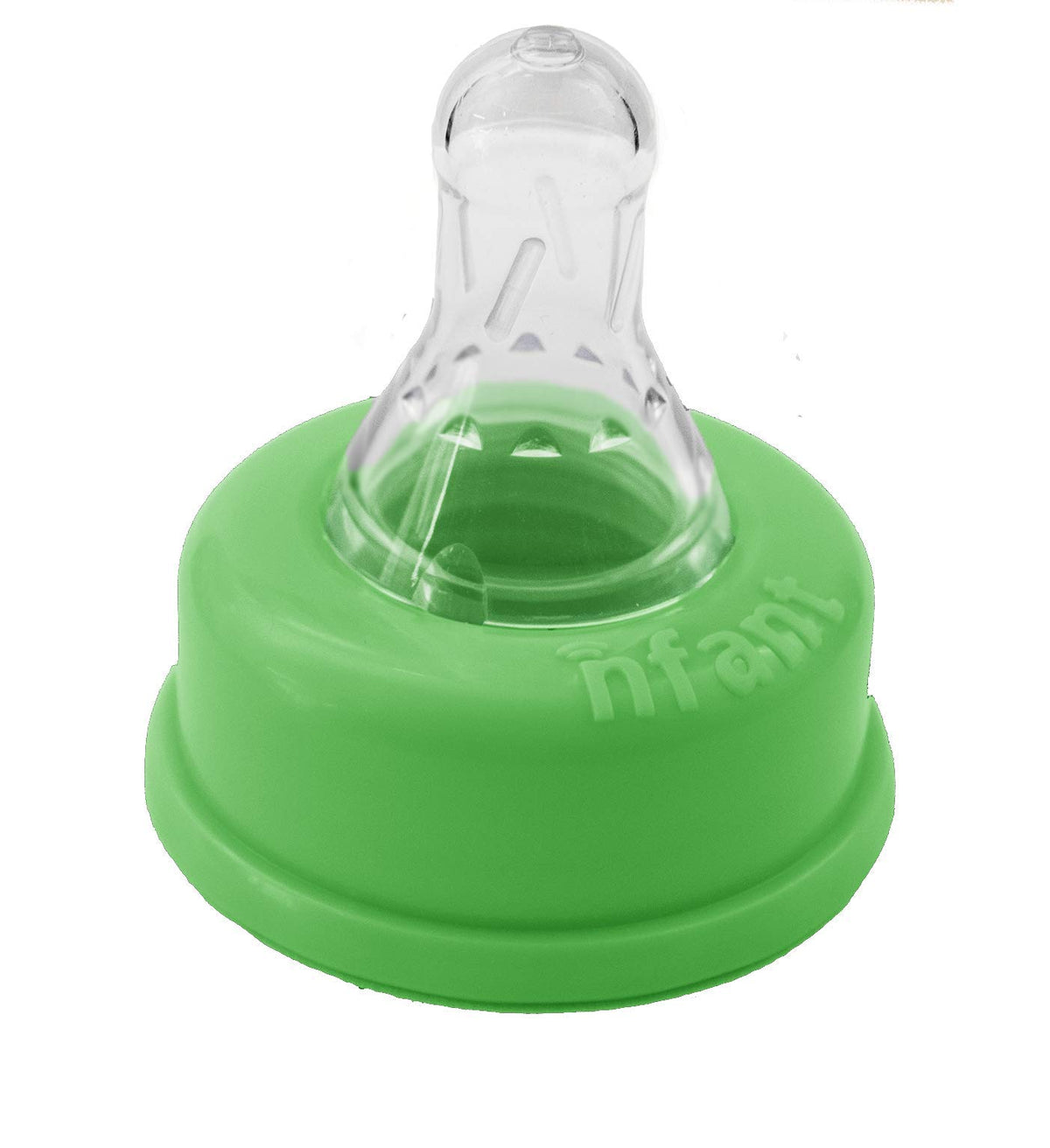 NFANT 3X Standard Flow Nipple green, packaging ready-to-use for convenience.