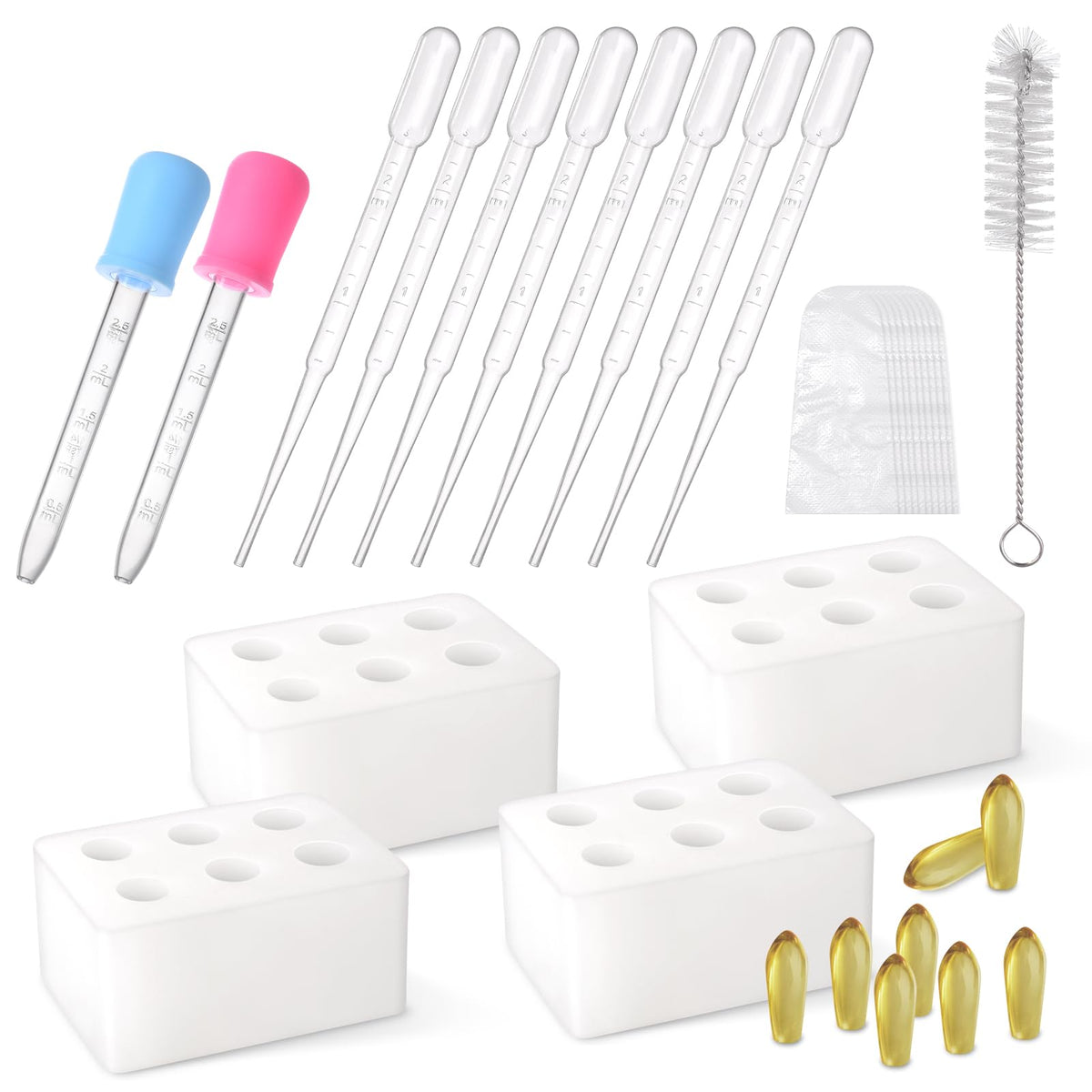 NFFTYUUT silicone mold kit with four trays for at-home batches