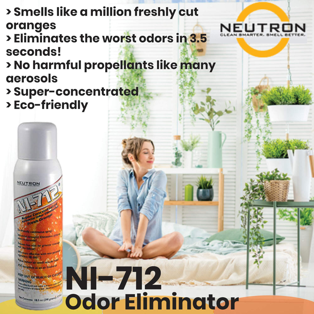 Ni-712 Neutron orange dry mist misting in a room setting