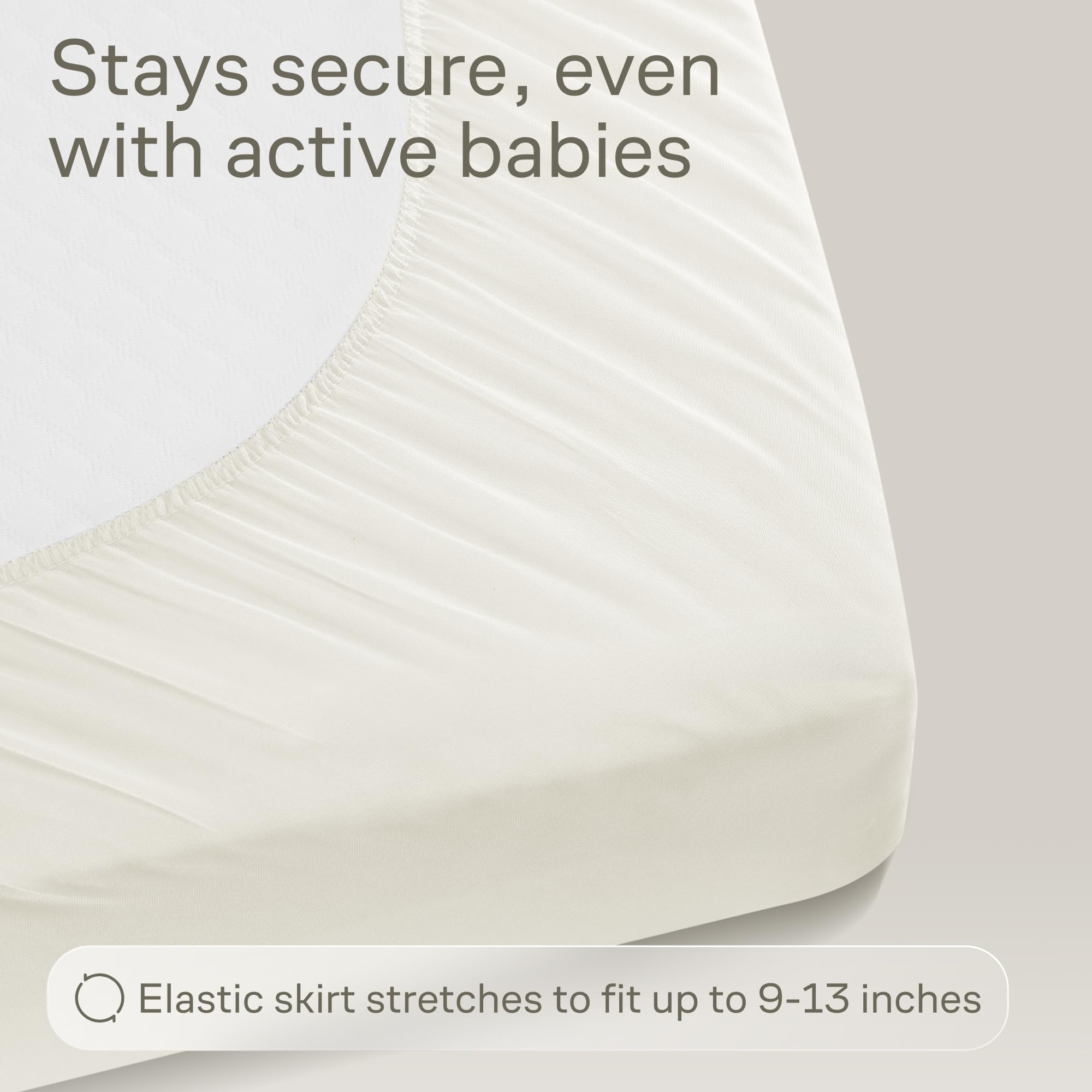 Niagara machine-washable crib mattress protector for easy cleaning