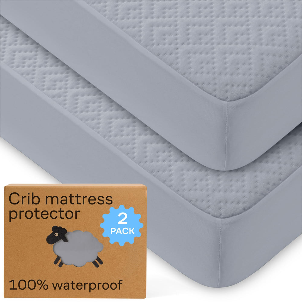 Niagara Sleep Solution bamboo crib protector close-up showing soft breathable fabric.