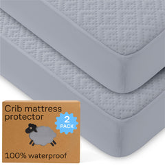 Niagara Sleep Solution bamboo crib protector close-up showing soft breathable fabric.