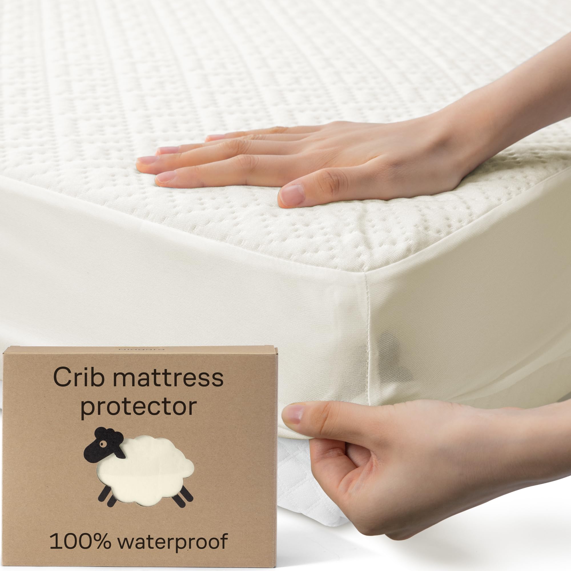 Niagara Sleep Solution bamboo crib protector with soft cover for gentle baby skin