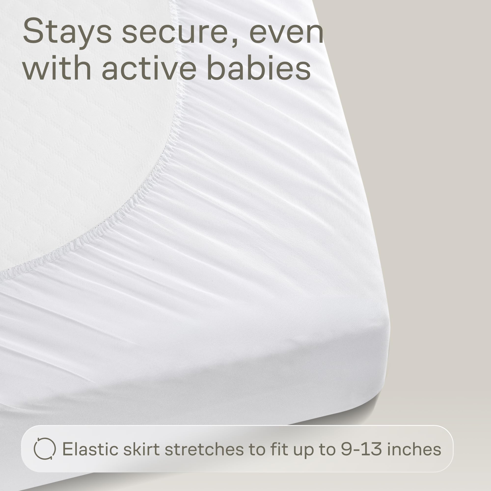 Niagara Sleep Solution white nursery scene showing a clean sleep space.