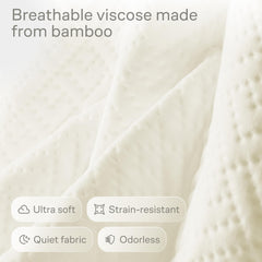 Niagara viscose bamboo soft fabric provides gentle touch on baby's skin