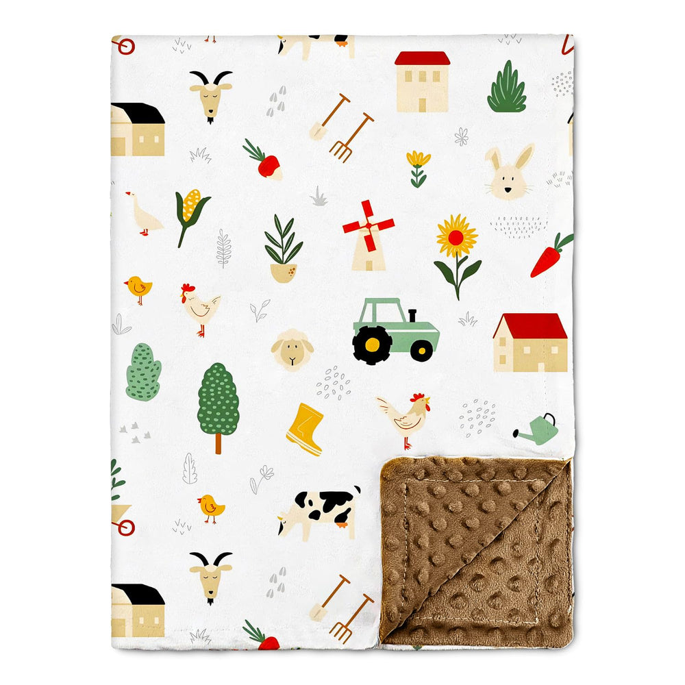 Niallant cute baby blanket 30x40 laid on crib for cozy nursery warmth
