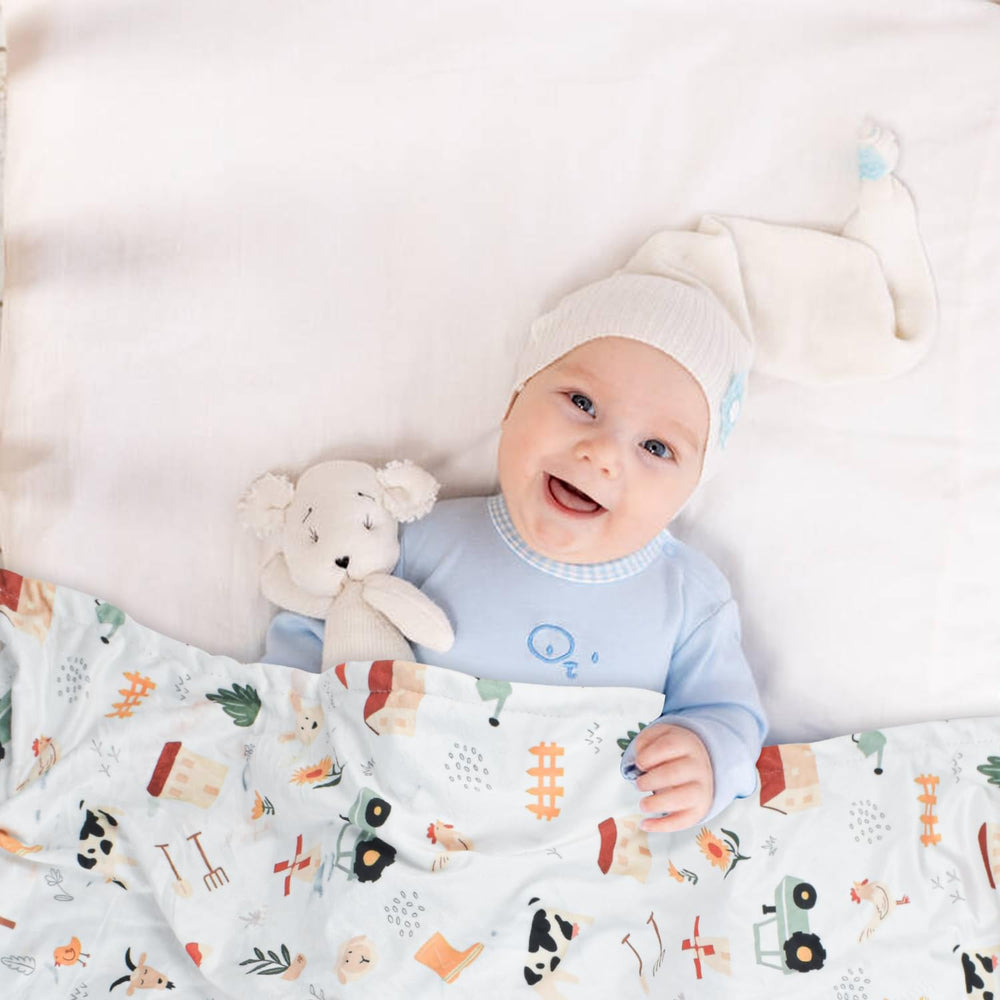 Niallant dot-back texture provides gentle, soothing softness for baby sleep
