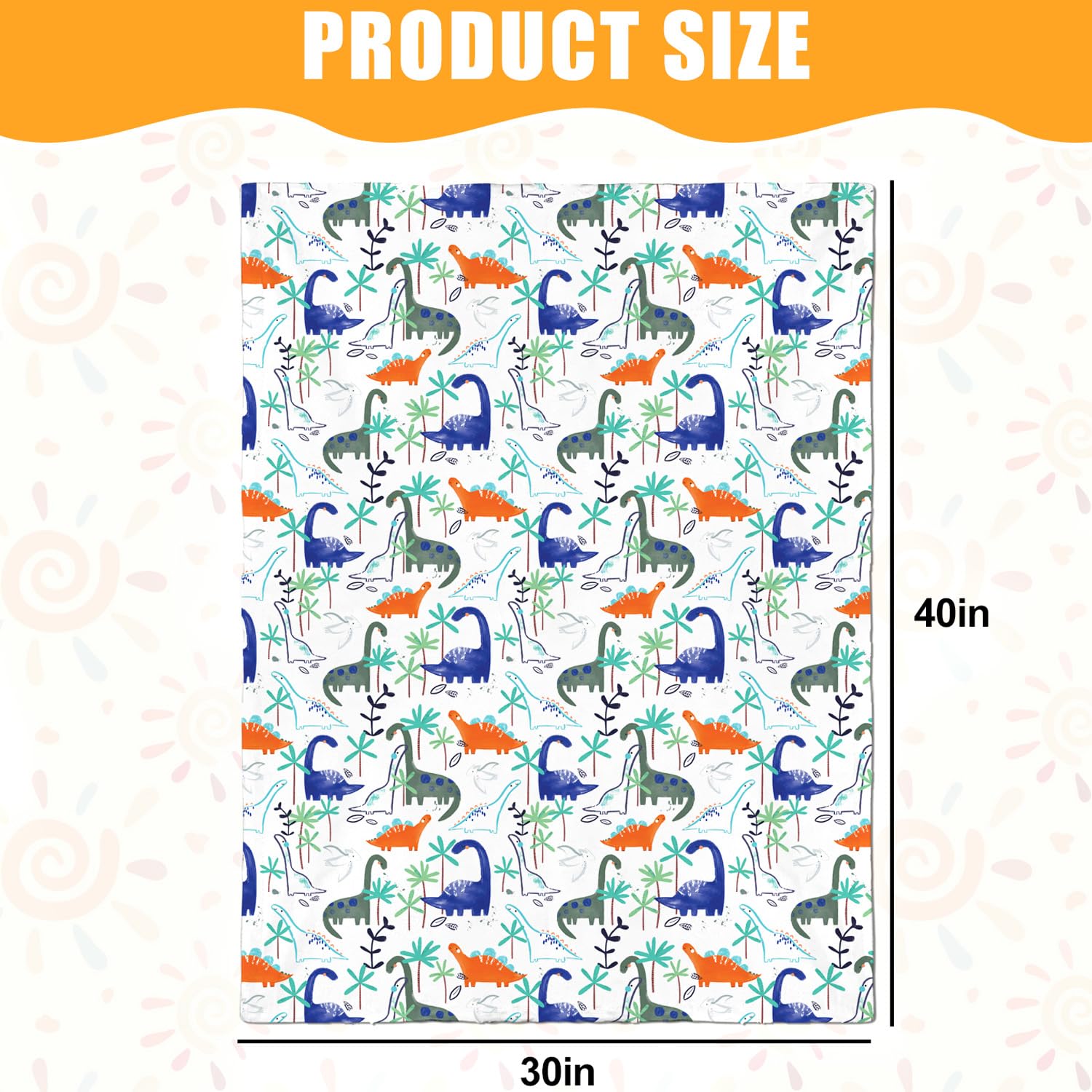 Nialnant baby blanket fits crib and nursery decor.
