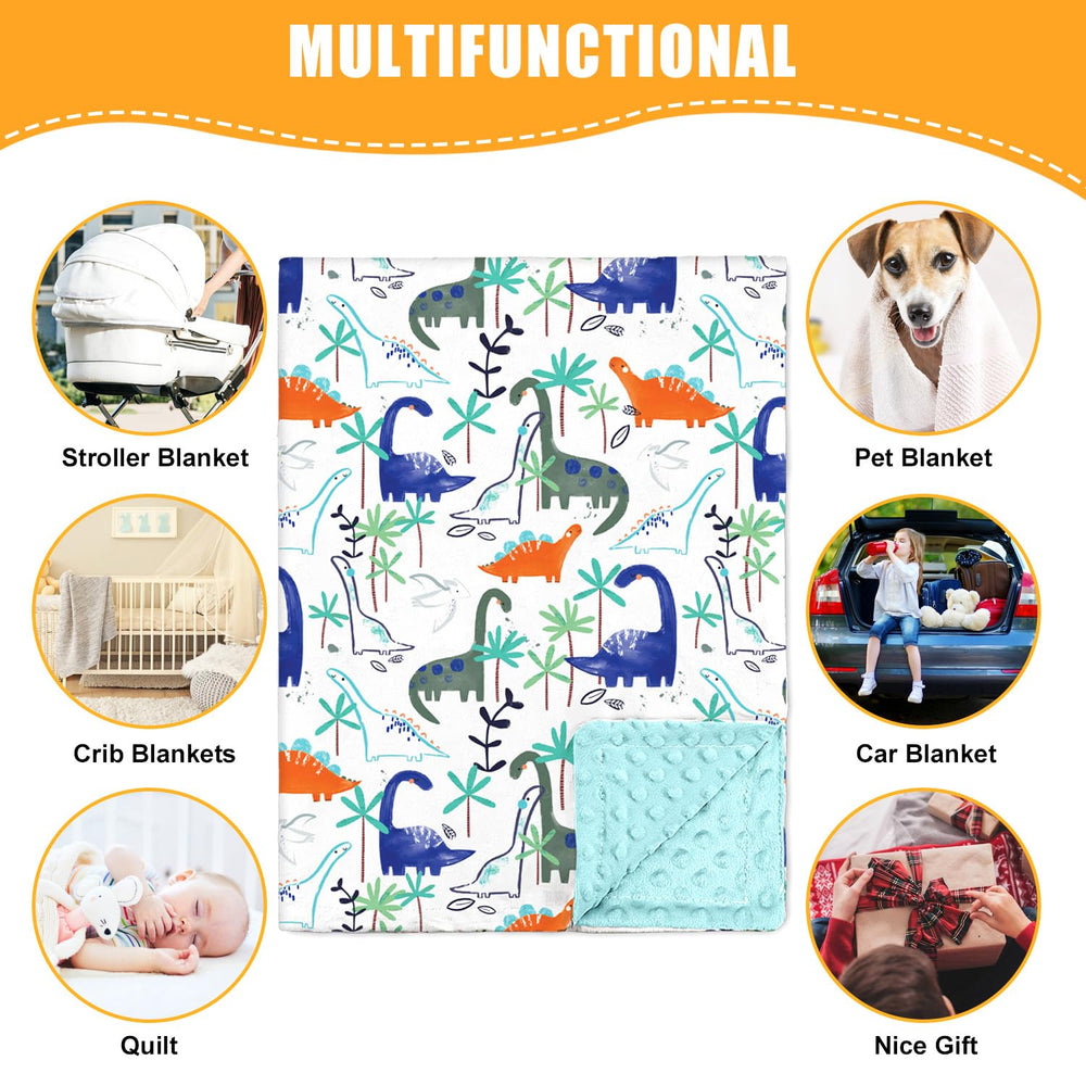 Nialnant baby blanket plush fabric is breathable and gentle for daily use.