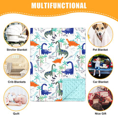 Nialnant baby blanket plush fabric is breathable and gentle for daily use.