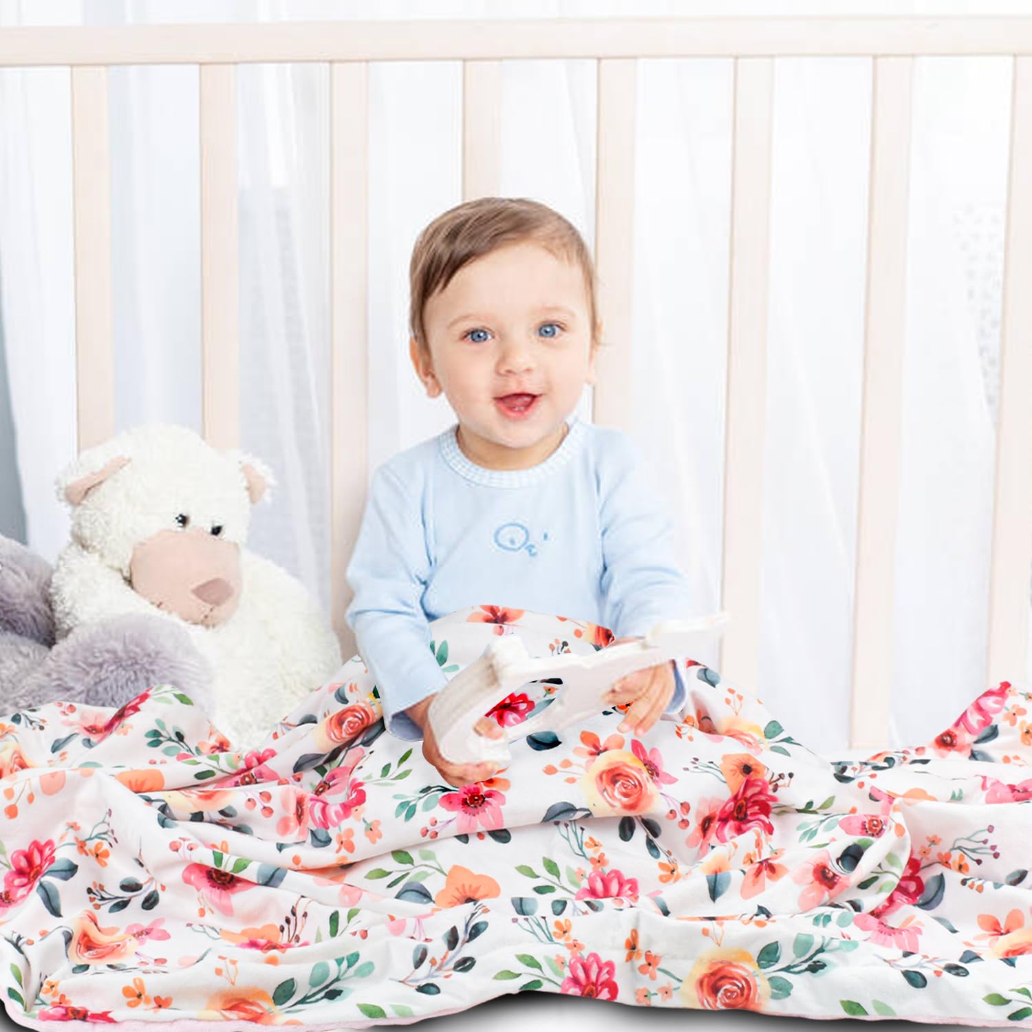 Nialnant machine washable blanket offering easy care and lasting softness.