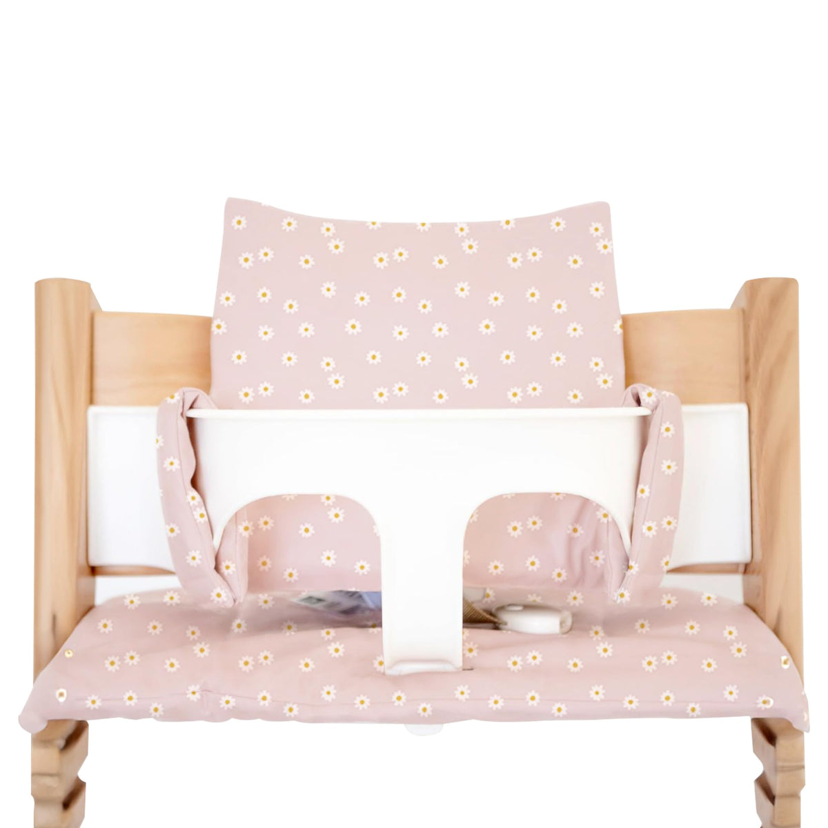 Nibble and Rest daisy cushion backrest for Tripp Trapp enhances comfort during meals