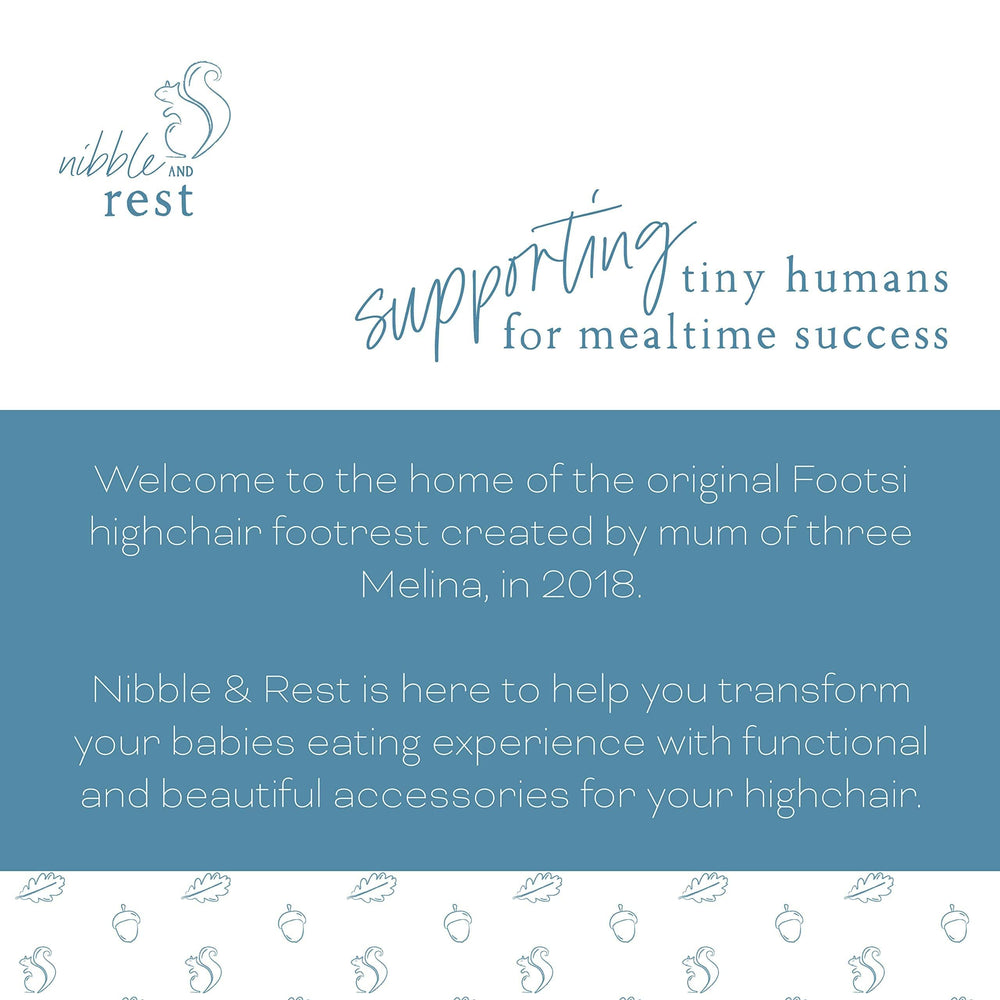 Nibble and Rest innovative accessories make mealtimes less messy.