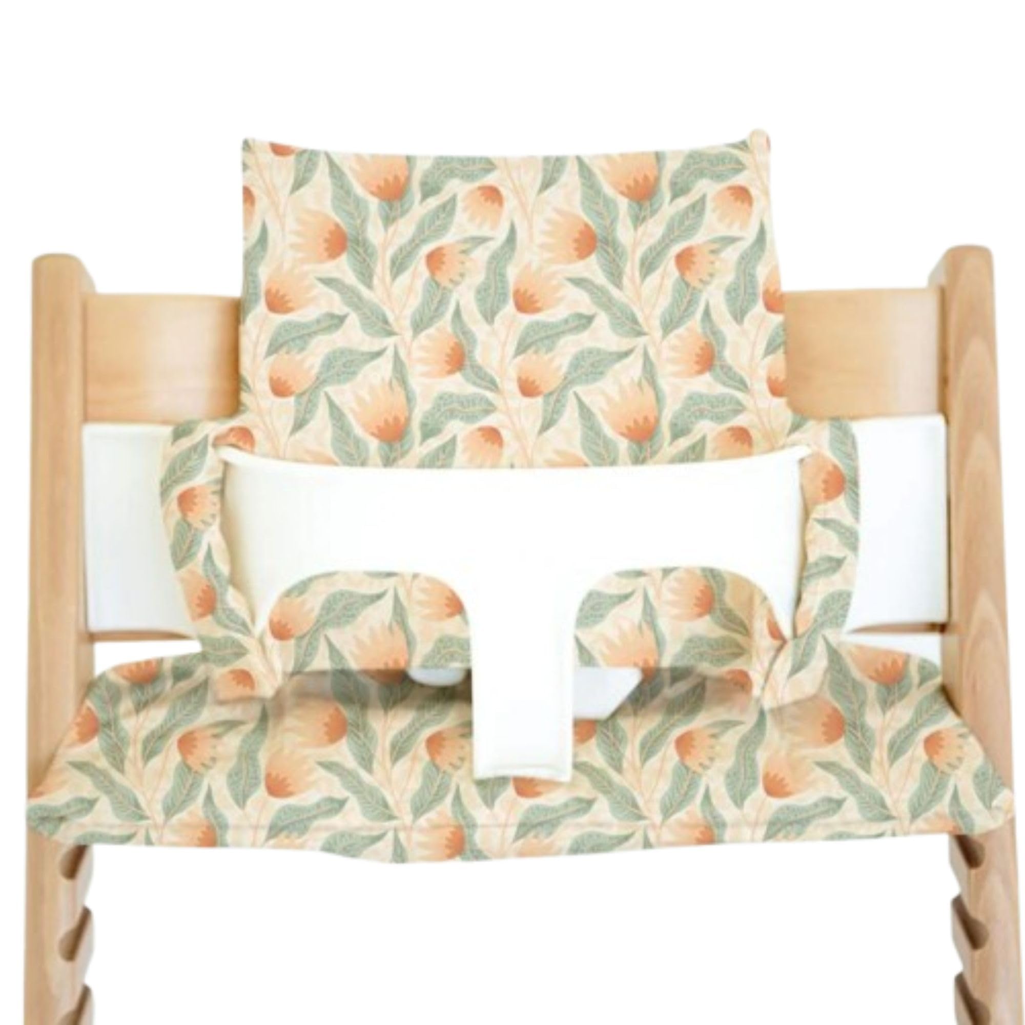 Nibble and Rest Safari Petals seat cushion adds soft padding during meals
