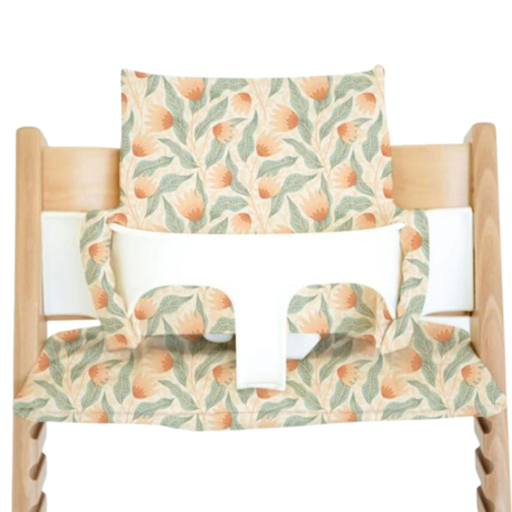 Nibble and Rest Safari Petals seat cushion adds soft padding during meals