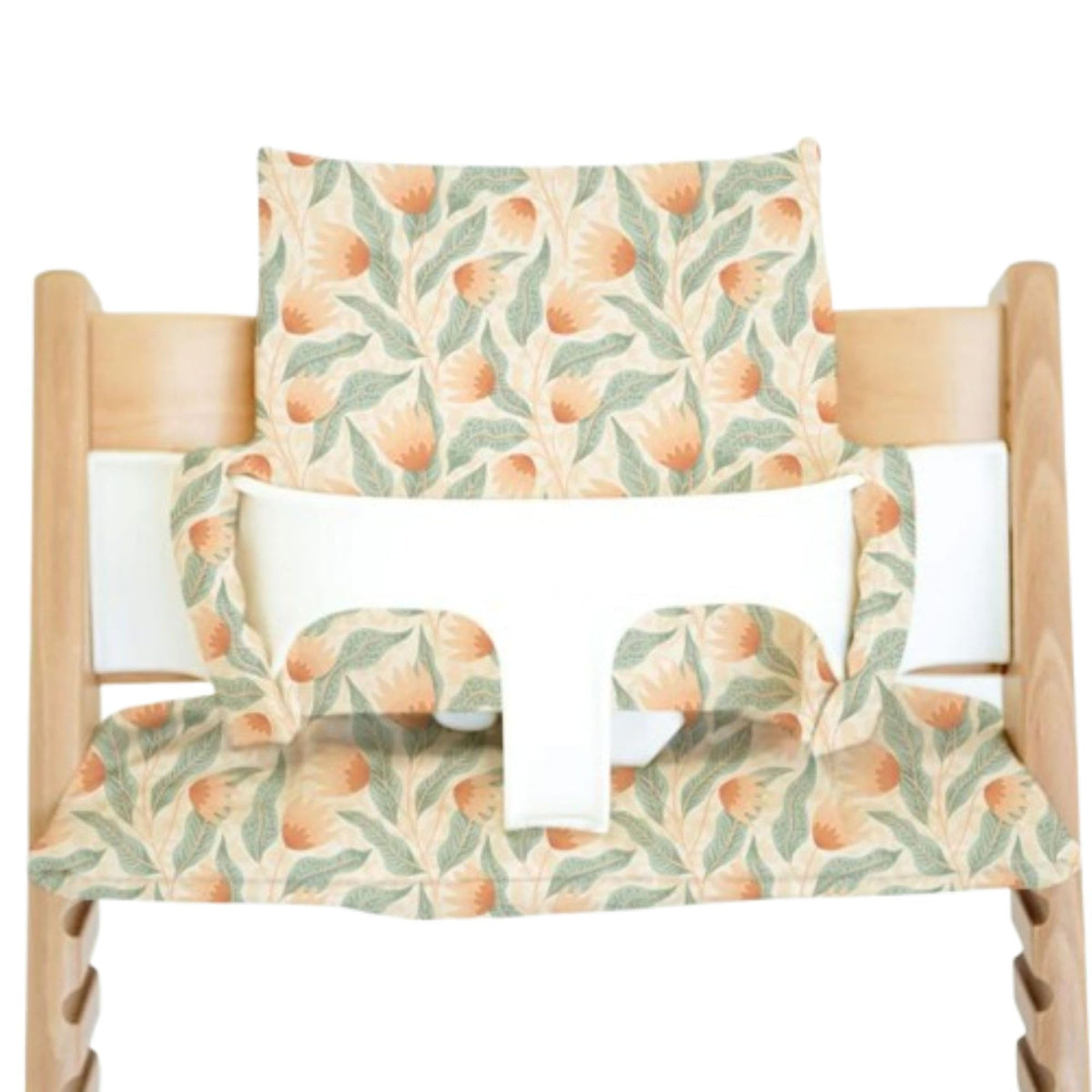 Nibble and Rest Safari Petals seat cushion adds soft padding during meals