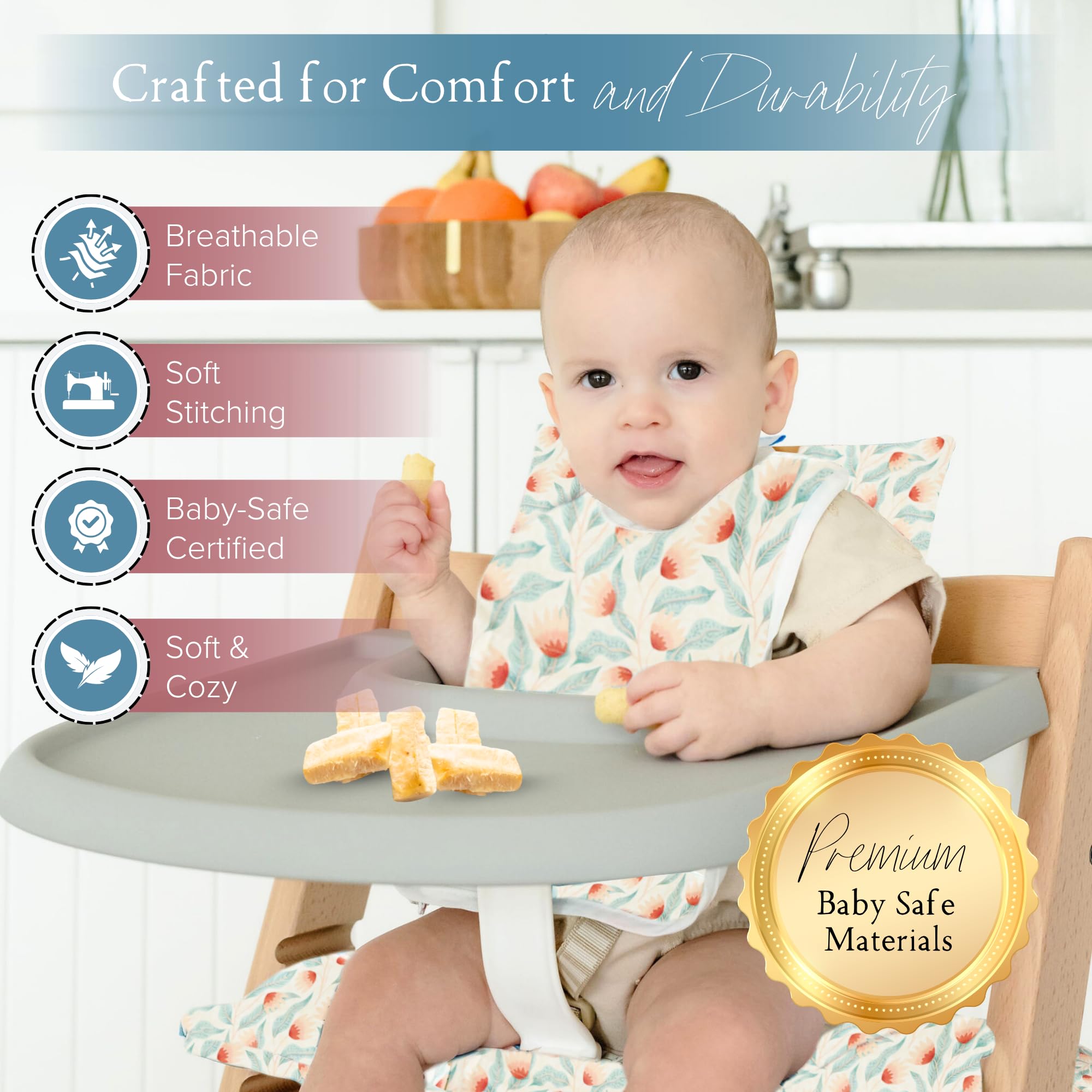 Nibble and Rest two-piece design keeps seat and backrest secure