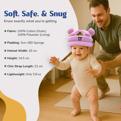 Hypoallergenic materials make the Nibelloo head protector skin-friendly for long wear