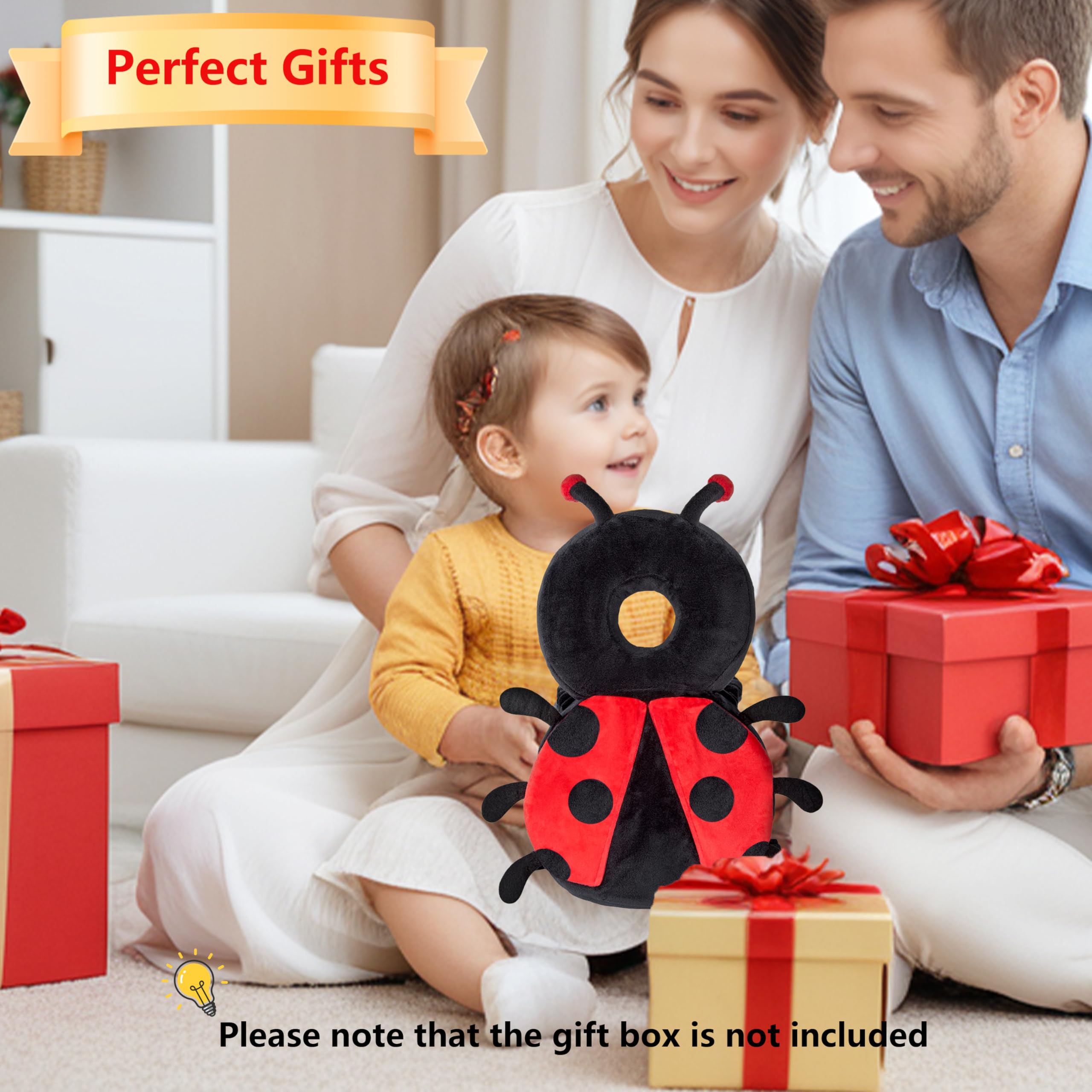 NICE CHOICE Ladybug adjustable-strap design provides a snug, comfortable fit for toddlers.