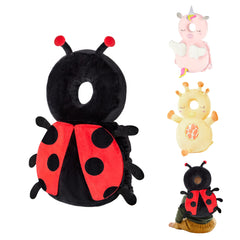 NICE CHOICE Ladybug head-back protector backpack protects baby's head and back during crawling.