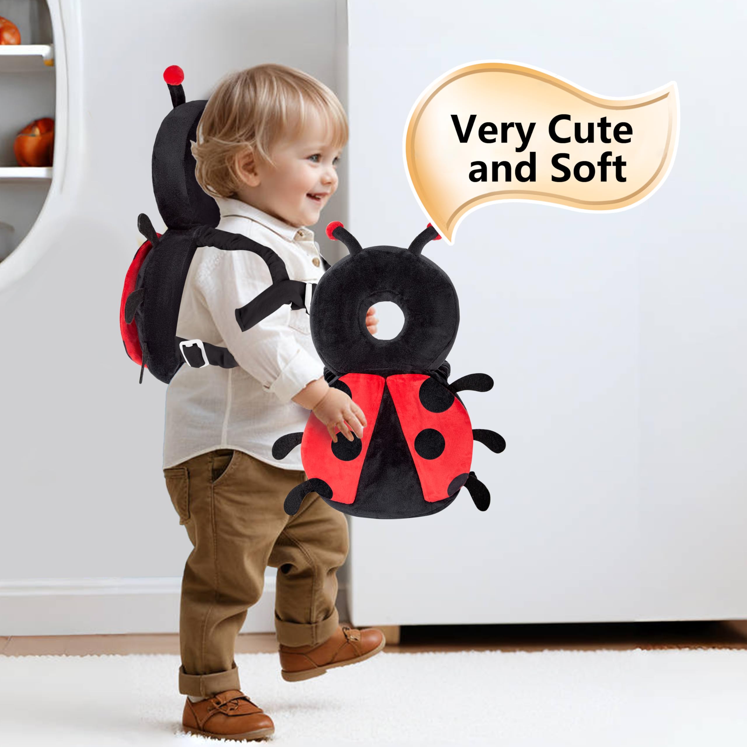 NICE CHOICE Ladybug lightweight 12x8-inch design keeps weight low for active toddlers.