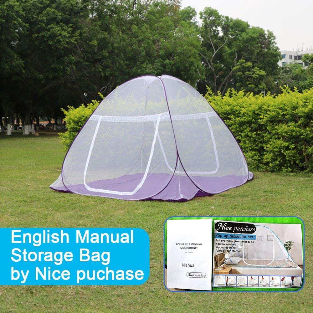 Nice purchase mosquito net tent freestanding setup suitable for indoor or outdoor use.
