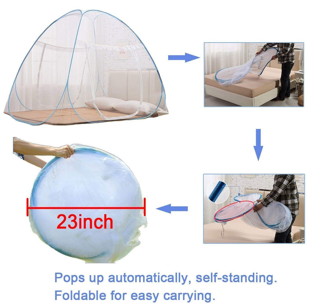 Nice purchase mosquito net tent offers one or two openings for versatile access.