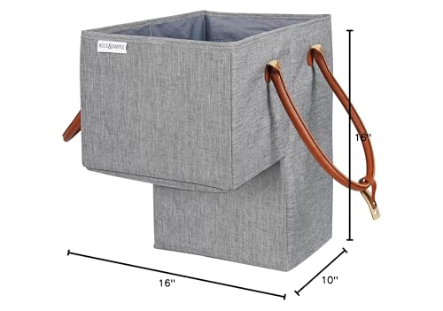 Nice & Simple Stair Basket is pet-friendly and helps reduce stair clutter.