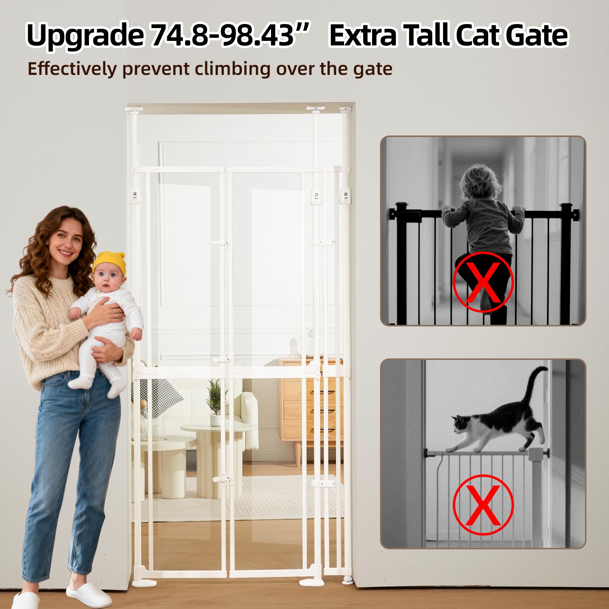NiceTCU no-drilling installation keeps walls undamaged with simple pressure mounting.