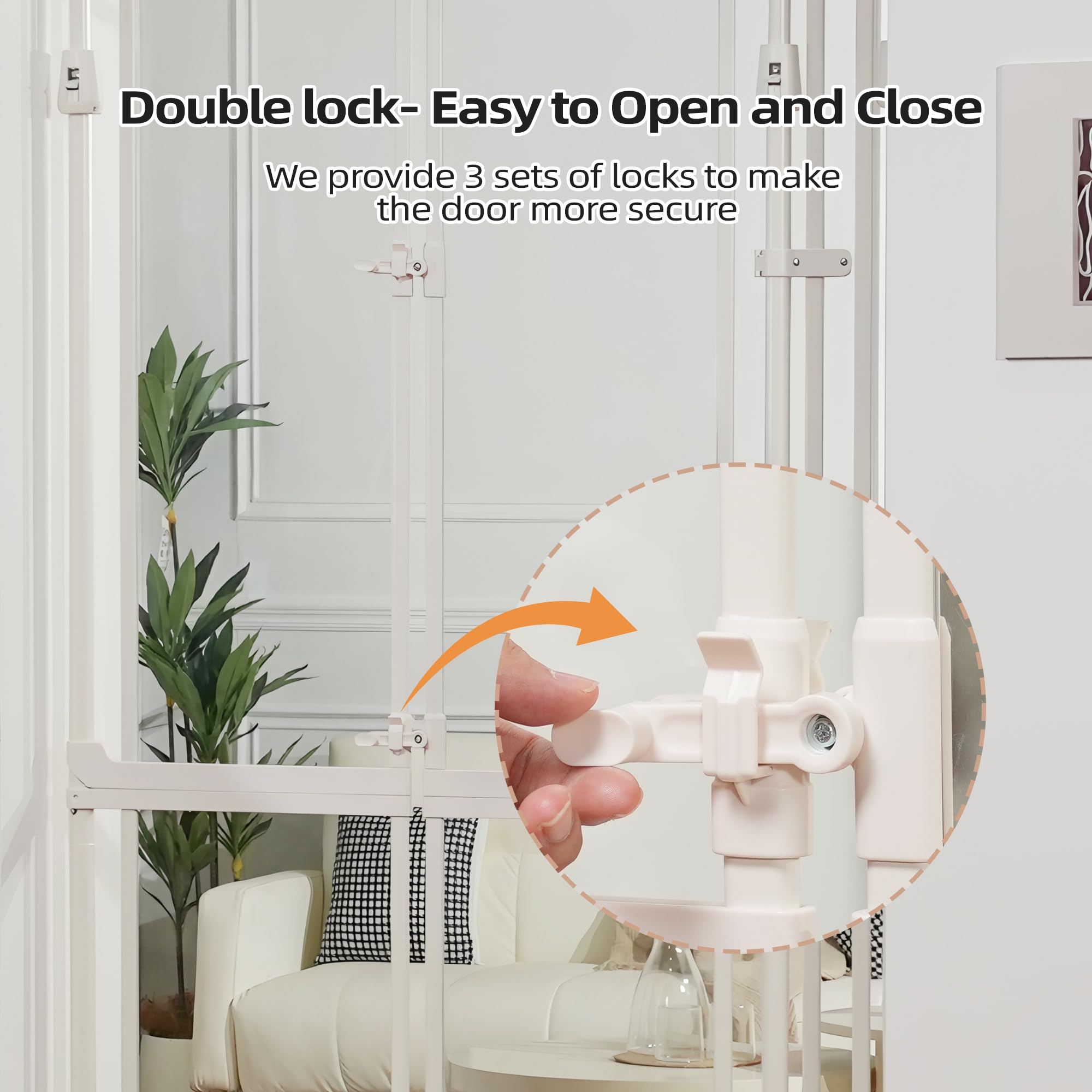 NiceTCU three-lock security adds extra stability against accidental shocks.