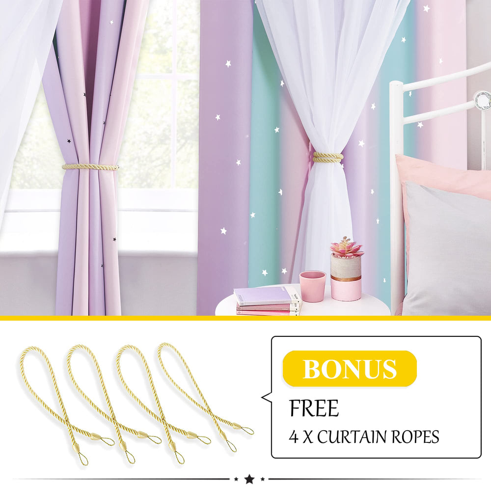 NICETOWN grommet-top curtains on a standard rod for smooth operation.