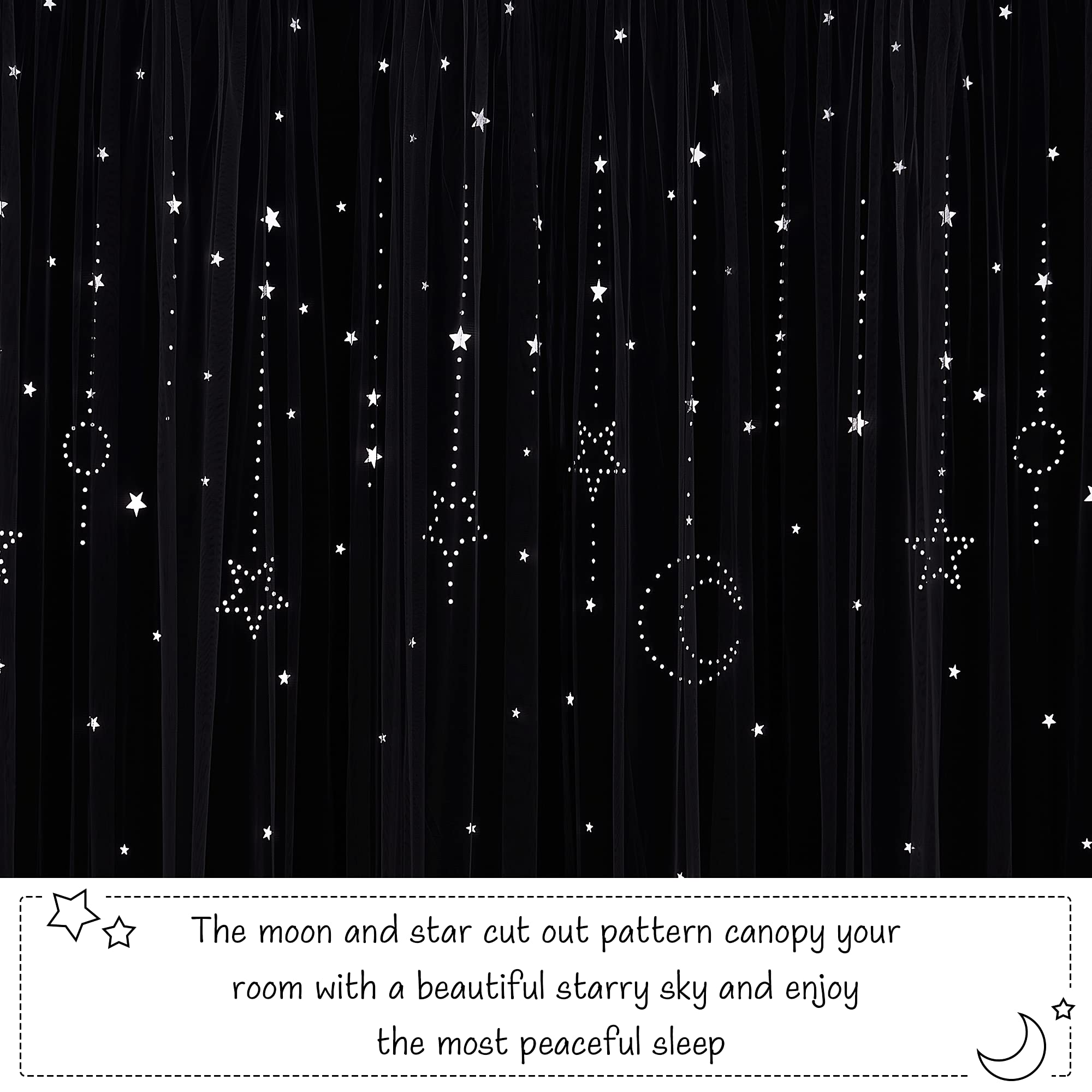 NICETOWN double-layer voile blackout curtains offer cozy privacy