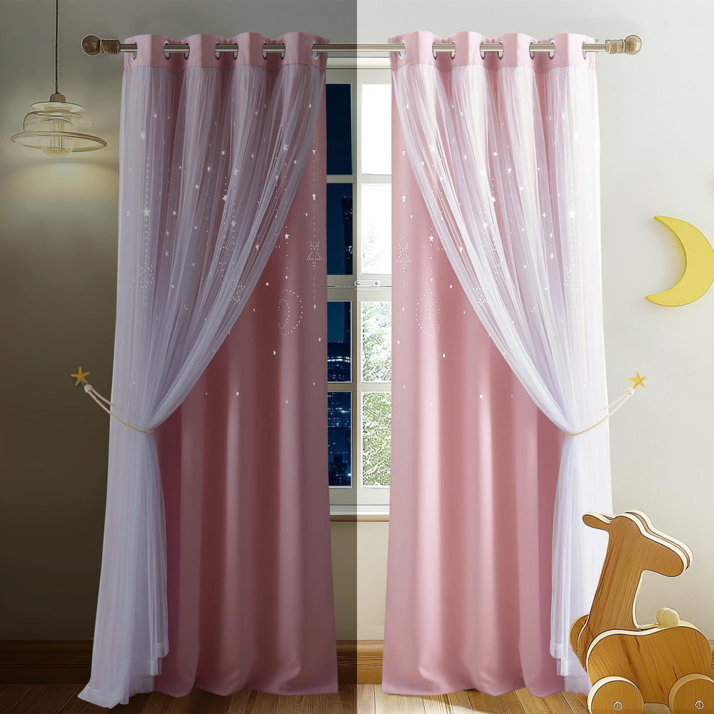 NICETOWN pink curtains help create cozy, nap-friendly nurseries.