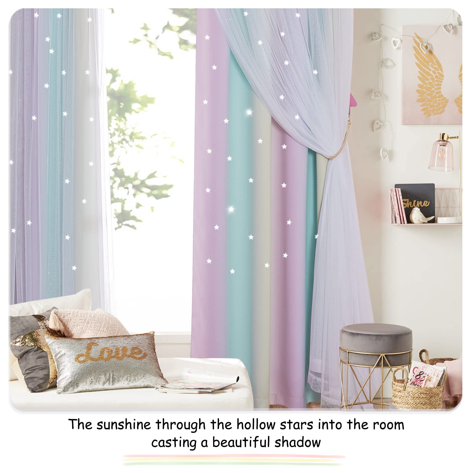NICETOWN easy care curtains are machine washable in cold water.