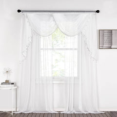 NICETOWN sheer valance for nursery or baby's room, light diffusion and gentle decor.