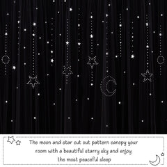 NICETOWN star-moon cutout curtains bedroom decor for a cozy vibe