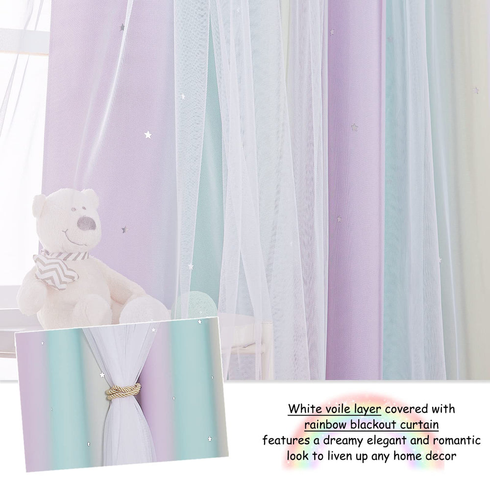 NICETOWN tiebacks included for easy arrangement and quick styling.