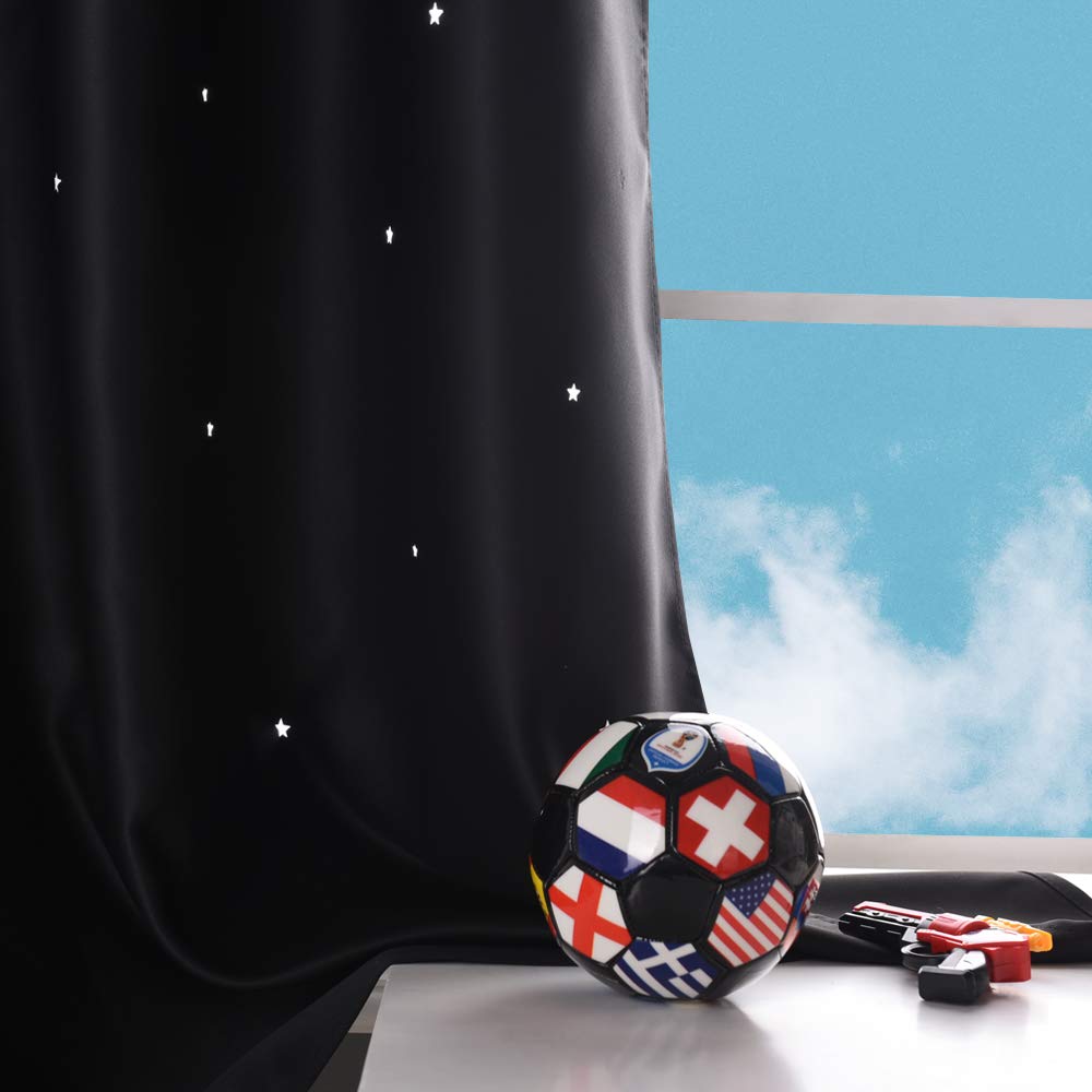 NICETOWN Twinkle Curtain in a nursery room setup enhances bedtime ambiance