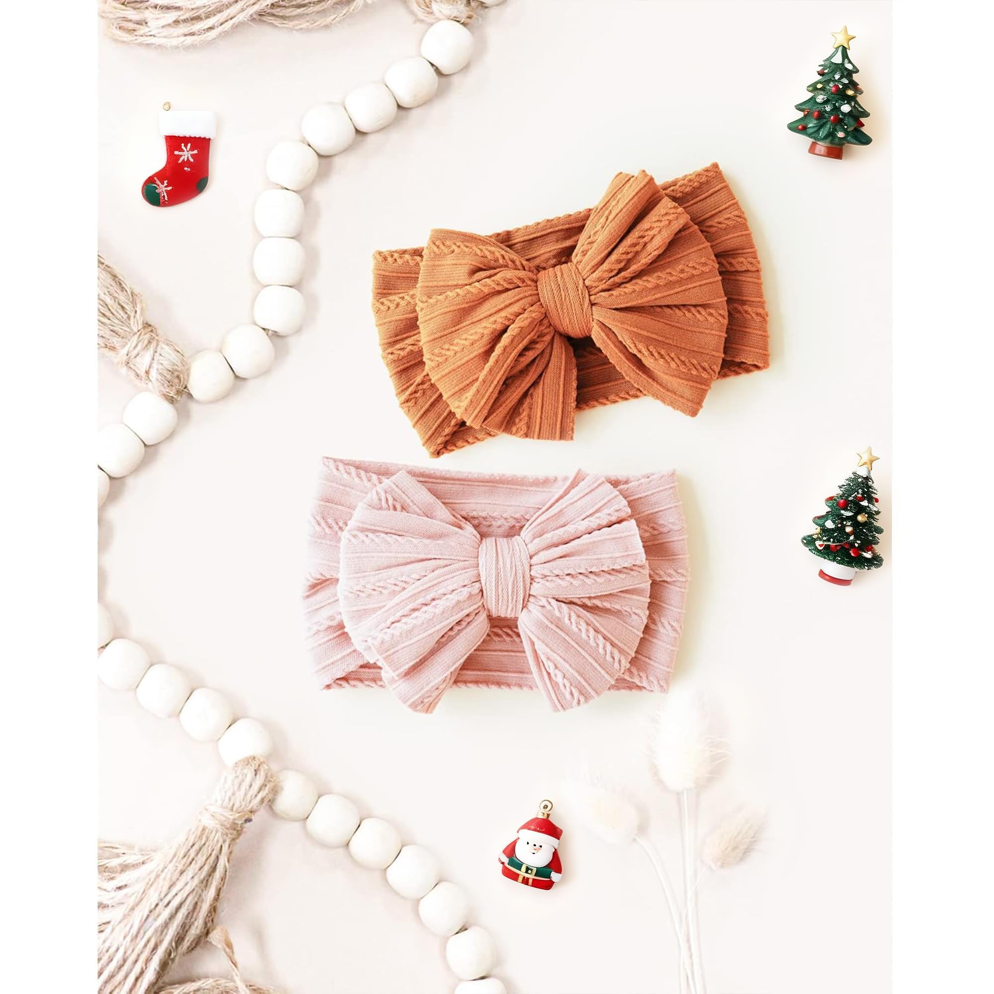 Niceye milk white headband with bow for newborns and toddlers.