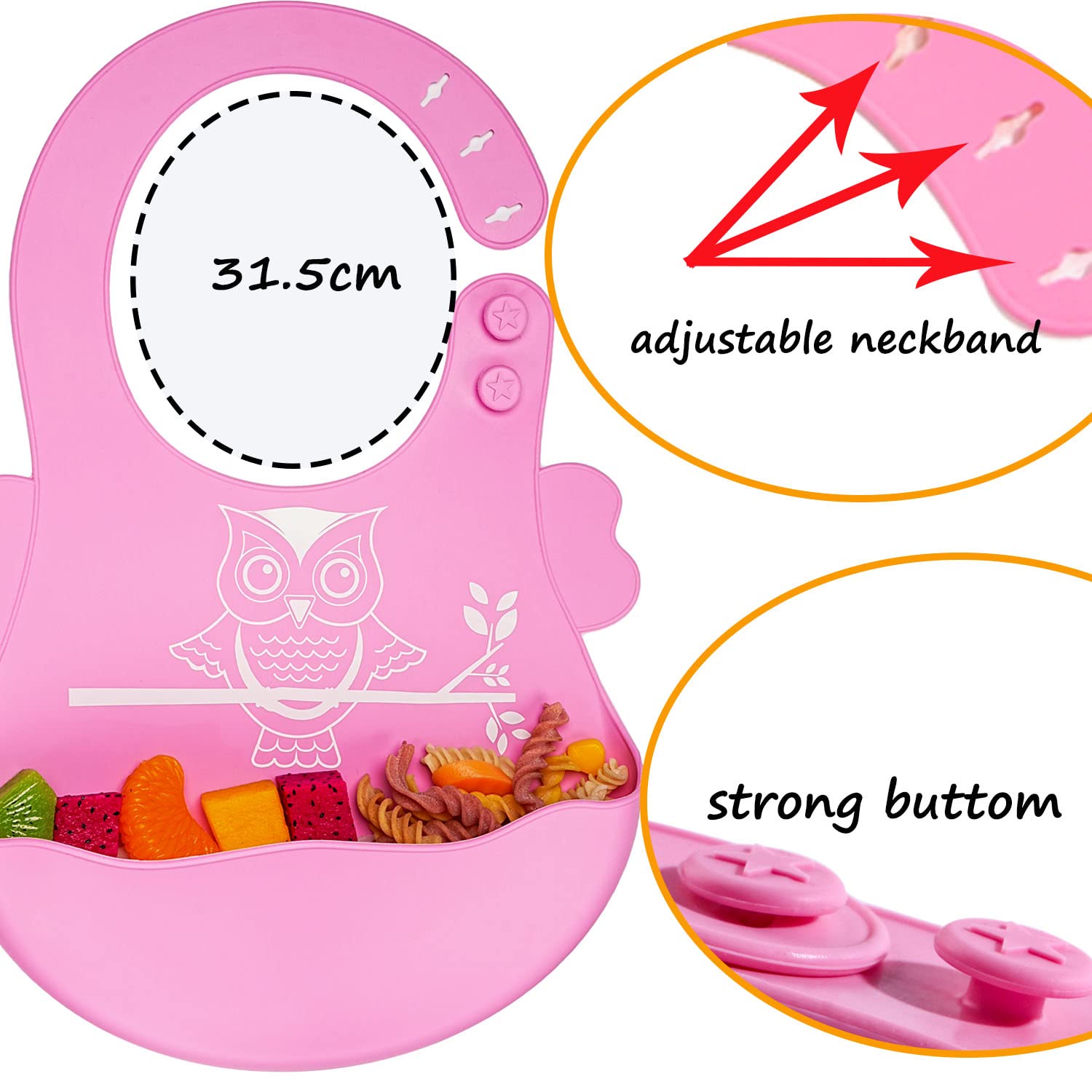 NICINGU long-handled silicone spoon aids safe feeding for teething babies