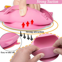 NICINGU silicone baby feeding bowl with suction reduces slips and spills at mealtime