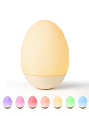 NICKLUC egg-shaped night light in a nursery providing a gentle glow for bedtime