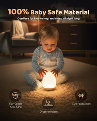 NICKLUC Egg Night Light RGB colors create playful mood lighting.