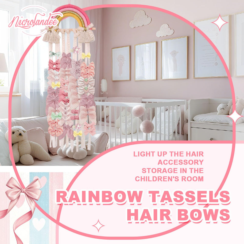 Nicrolandee bedroom decor for girls room helps keep hair bits neatly arranged and visible.