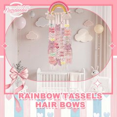 Nicrolandee wood bar and cotton cloth design offers sturdy, decorative storage for clips.