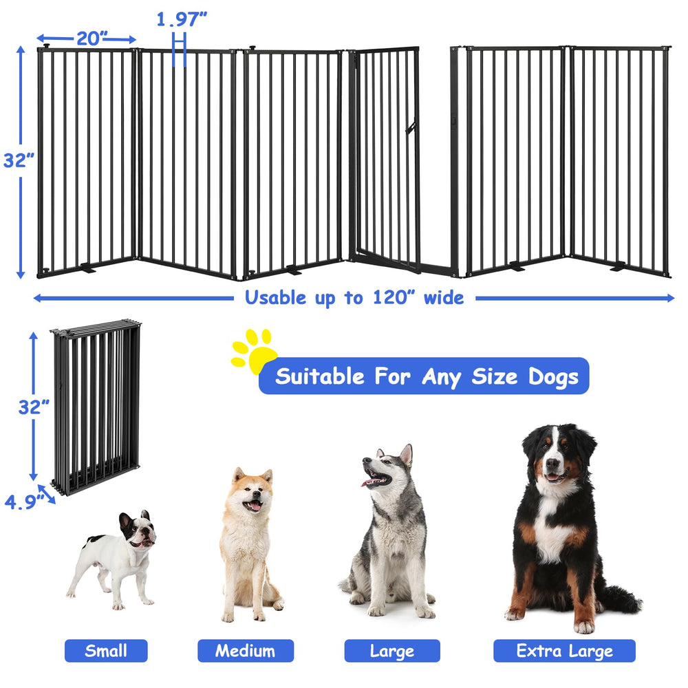 Nidouillet heavy-duty metal gate features 0.8mm thickness with braces for stability.