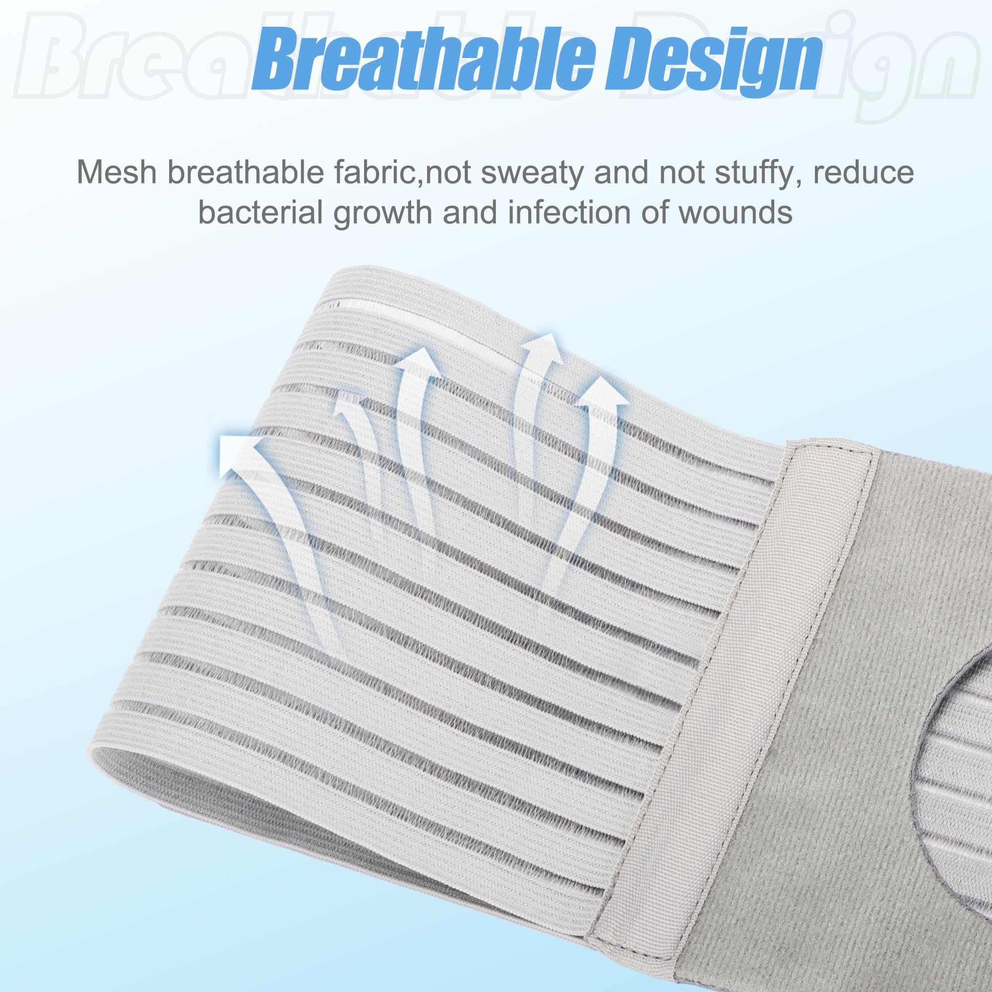 NIdreamCE post-surgery belt stabilizes the stoma during recovery with comfortable compression.